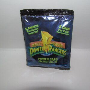 Power Rangers Power Caps Slammers Vintage 1994 Saban NEW One Sealed Pack 90s